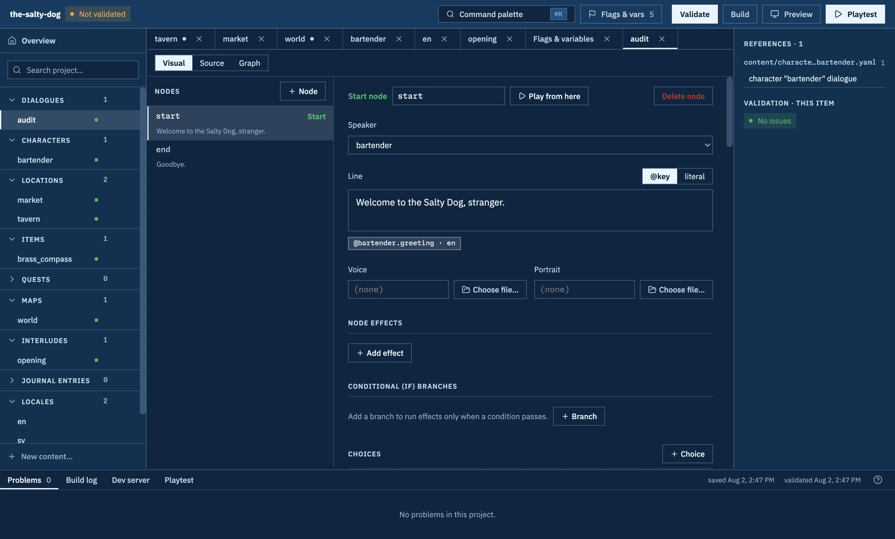 Doodle Studio using the Blueprint theme and its default accent color