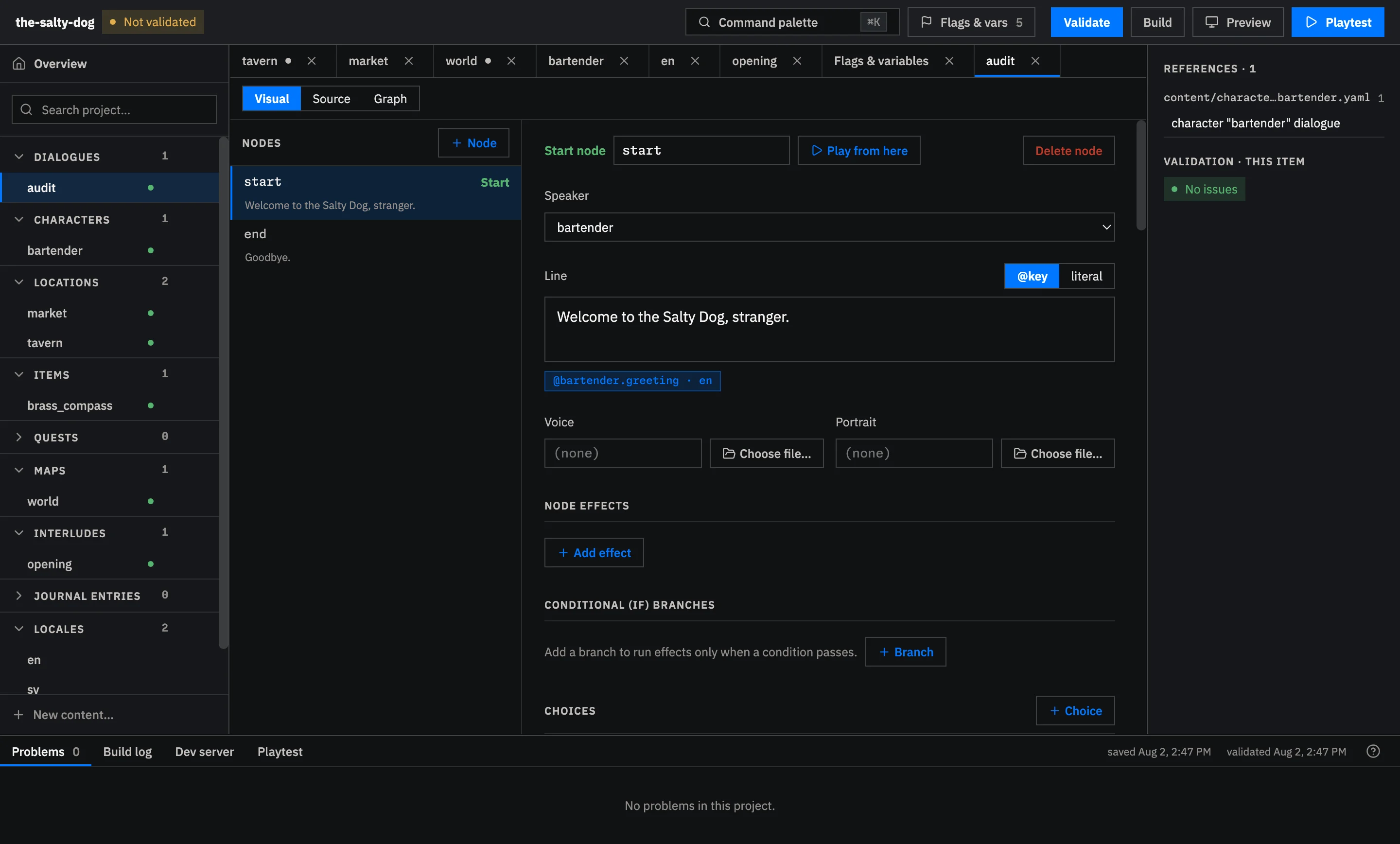 Doodle Studio using the Doodle Dark theme and its default accent color