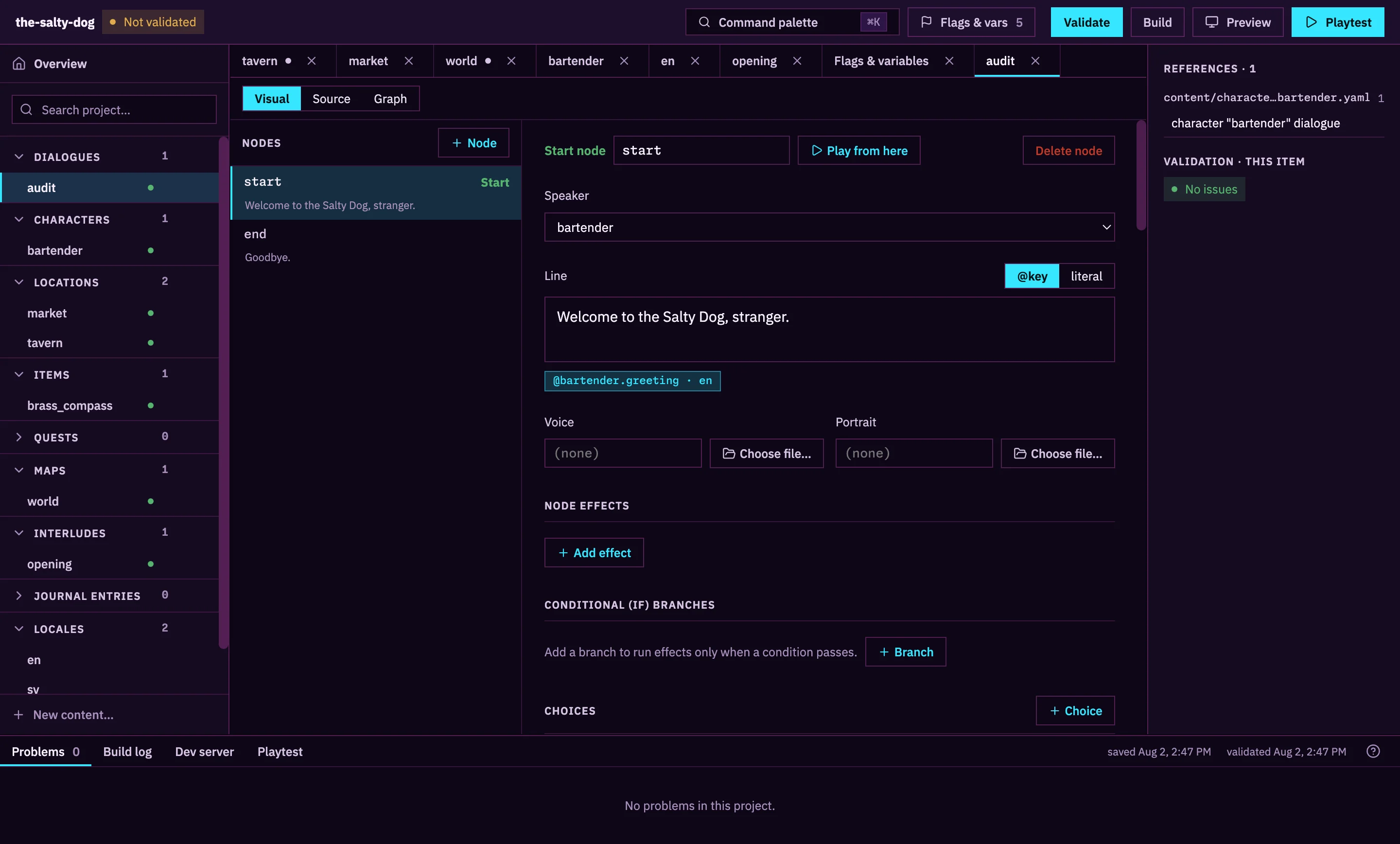 Doodle Studio using the Neon City theme and its default accent color