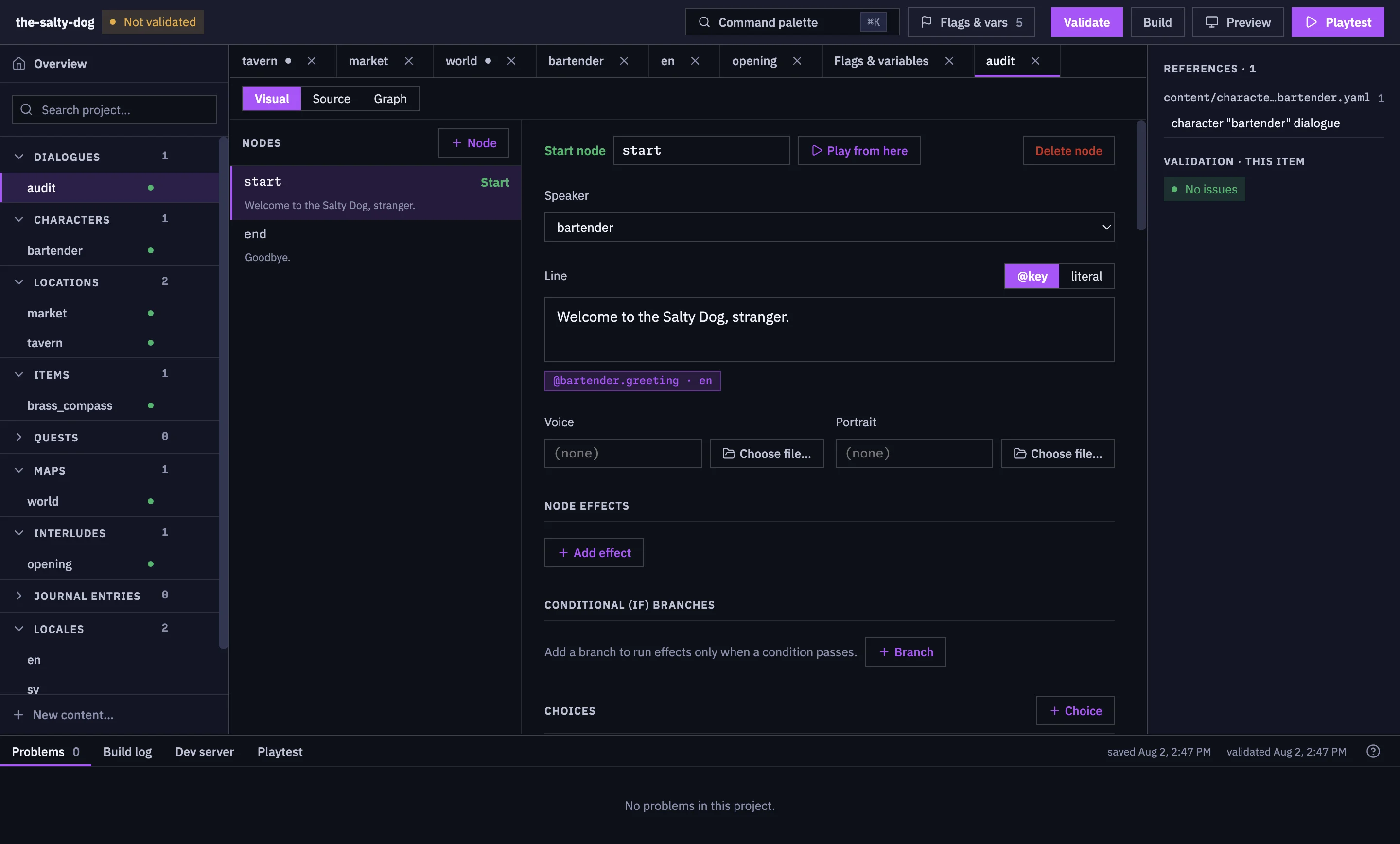 Doodle Studio using the Outer Space theme and its default accent color