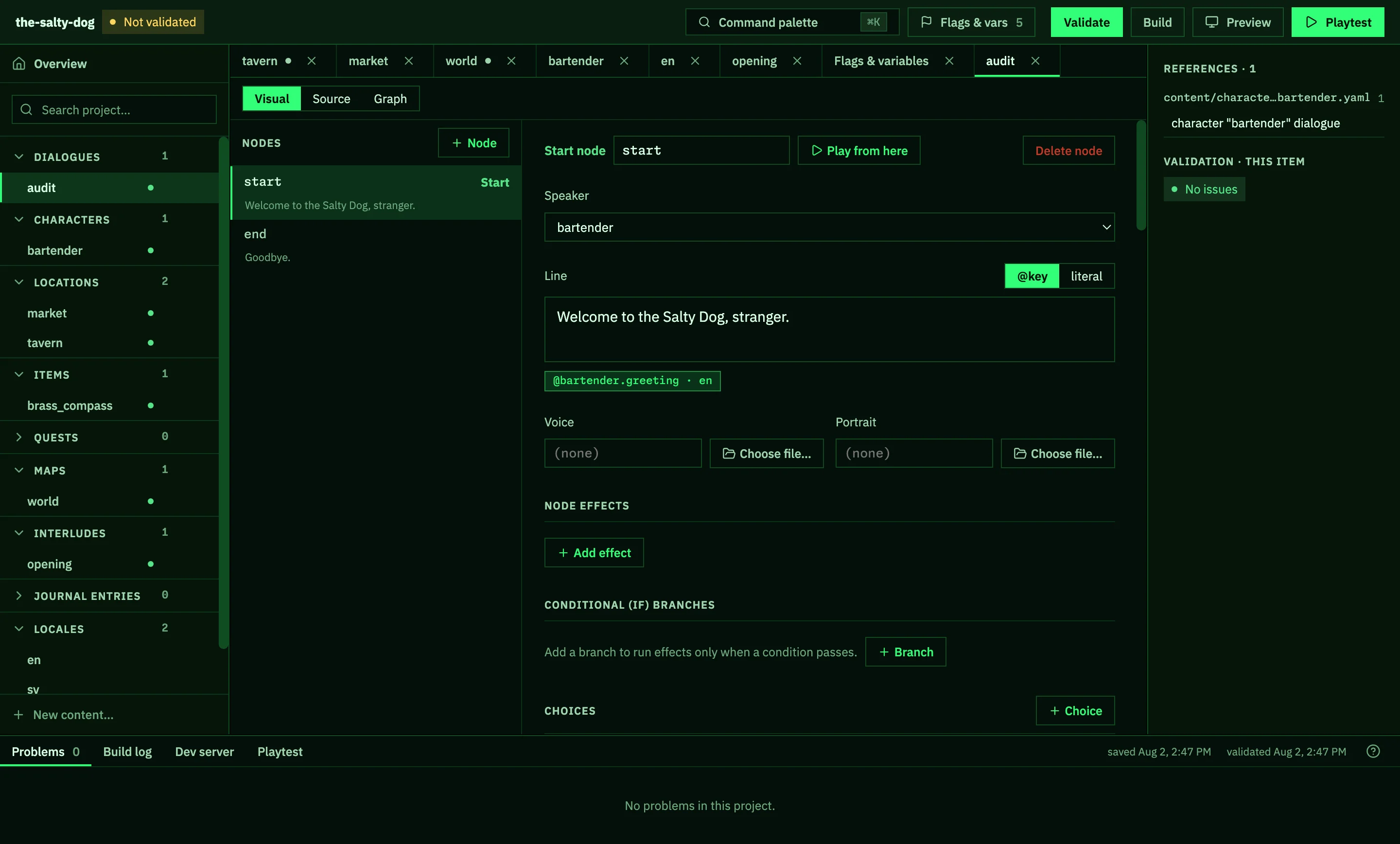 Doodle Studio using the Terminal theme and its default accent color